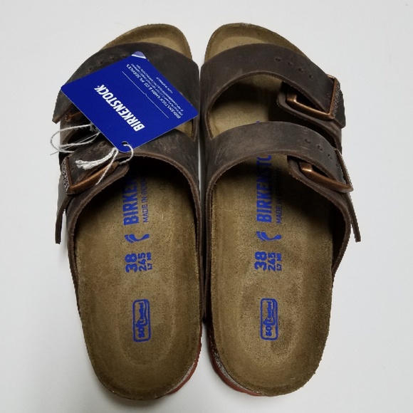 New Birkenstock Arizona Habana Soft Footbed Sandal - Picture 3 of 7